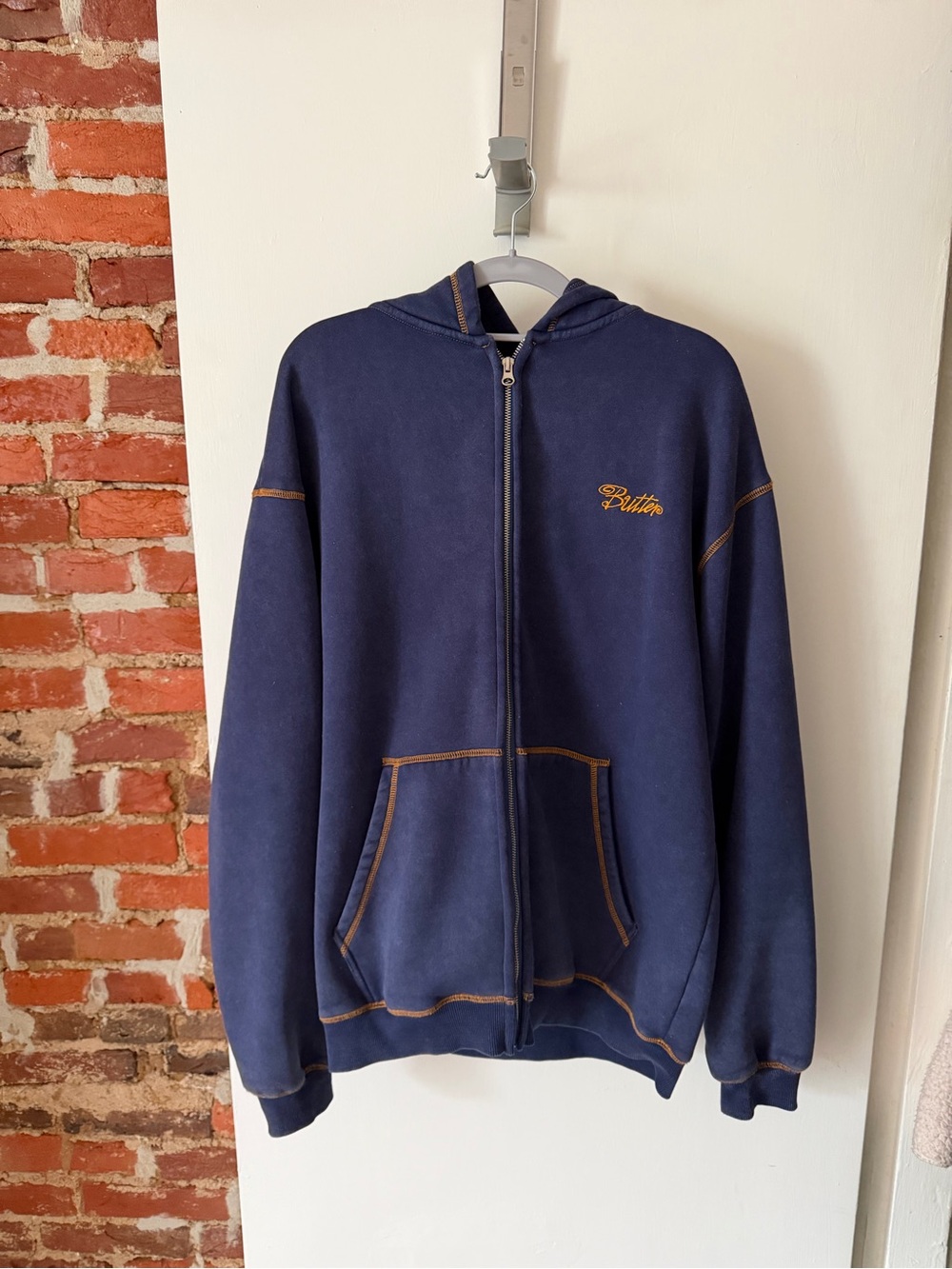 Butter Goods Purple zip up hoodie